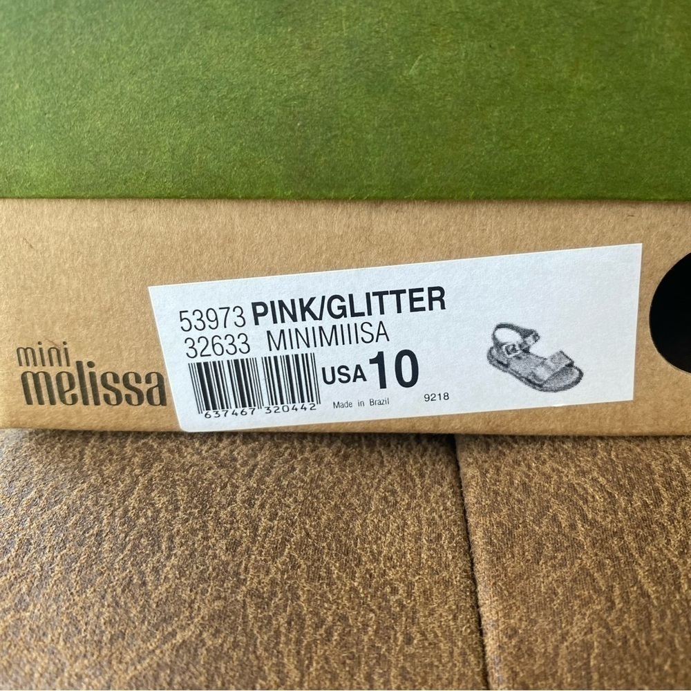 Mini Melissa Mar Strappy Pink Glitter Sandals 10 NIB - Picture 8 of 9